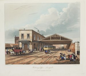 Spoorwegkantoor, Liverpool, 1831 door Thomas Talbot Bury